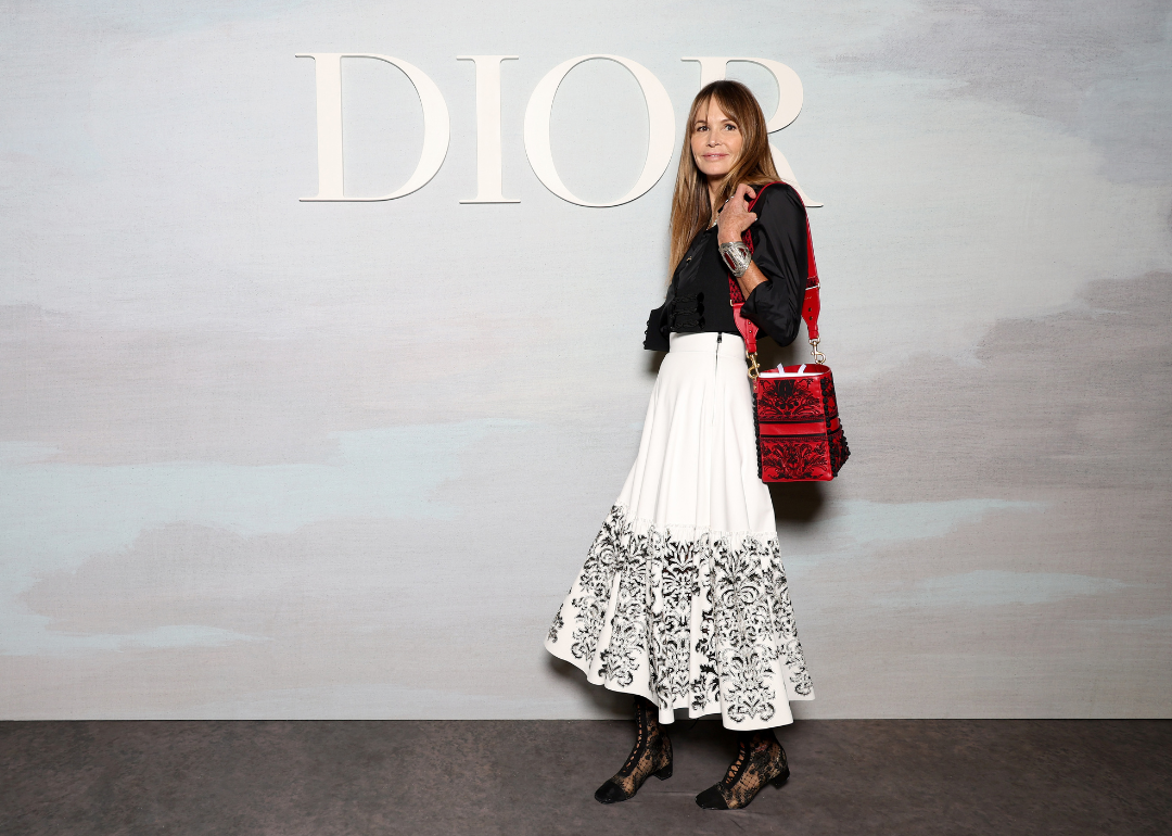 Elle MacPherson attends the Christian Dior event.