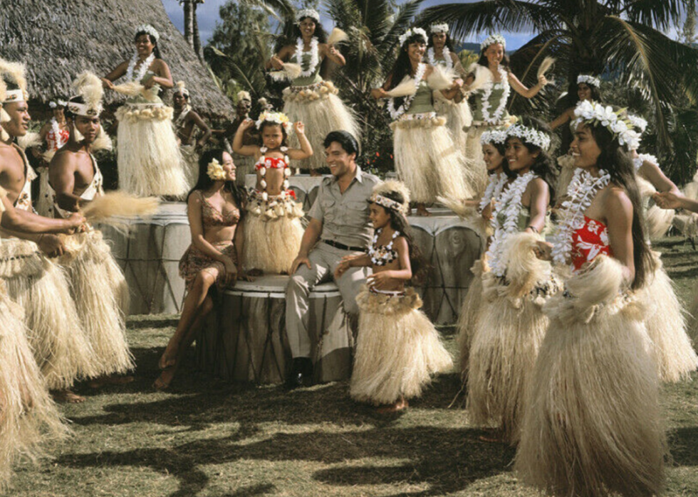 Elvis Presley and Irene Tsu in ‘Paradise, Hawaiian Style’