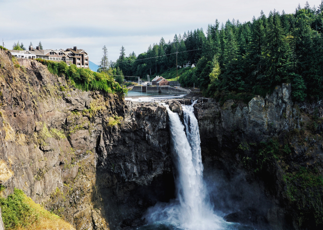 Aerial view of Snoqualmie Falls