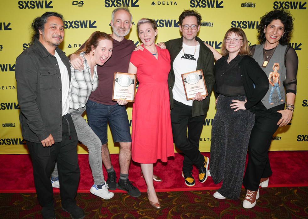 Jamie Perera, Rebecca Wolff, Mark Oosterveen, Pinny Grylls, Sam Crane, Julia Ton, and Jen Cohn at SXSW.