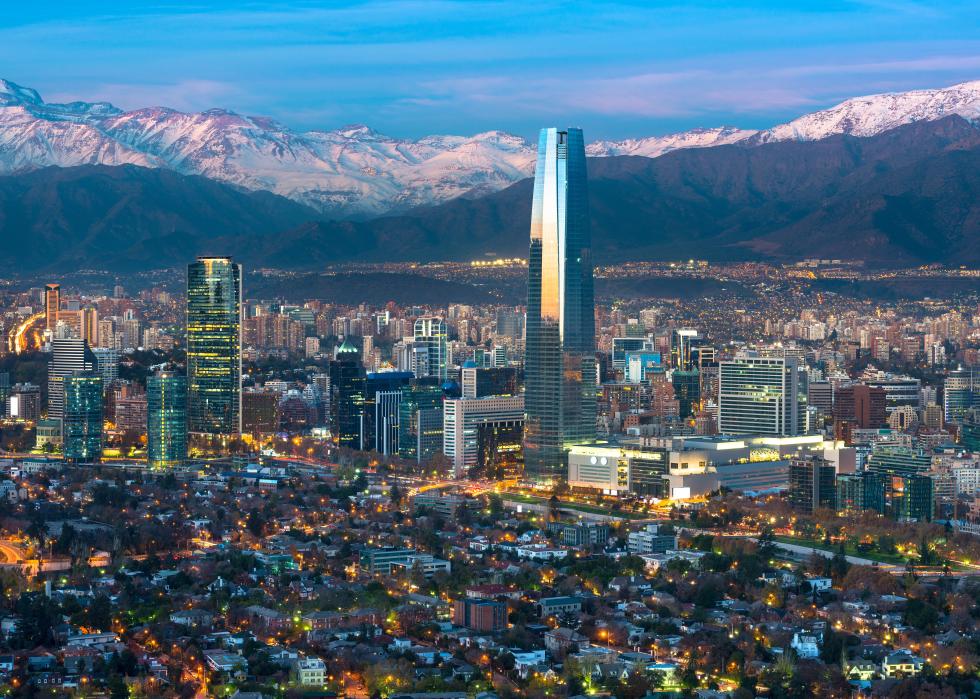 Santiago city view