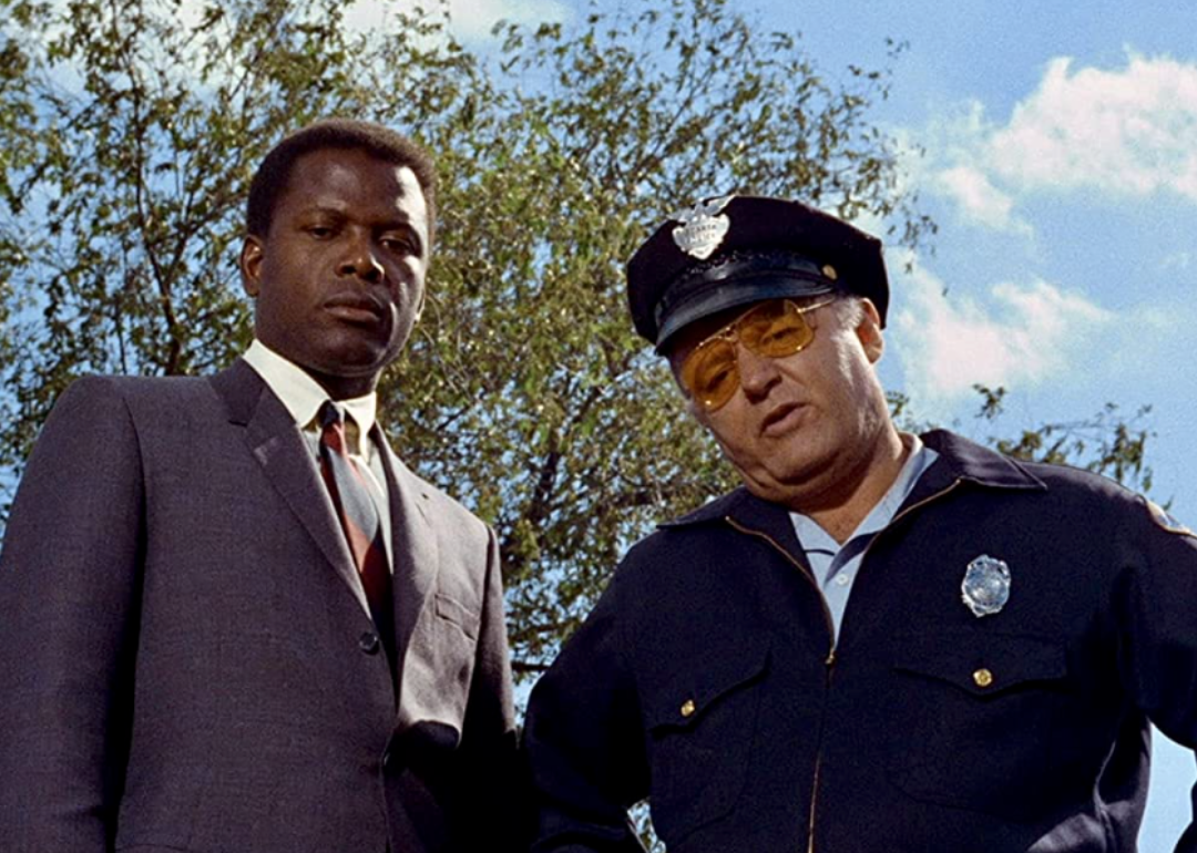 Sidney Poitier and Rod Steiger in ‘In the Heat of the Night’.