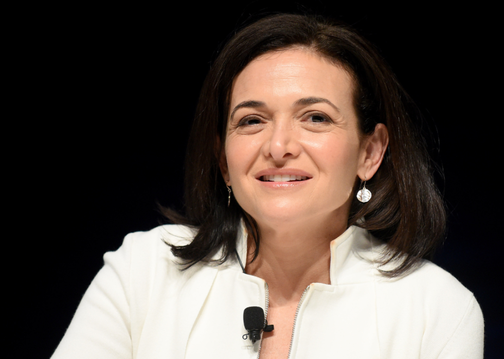 Sheryl Sandberg speaks at event