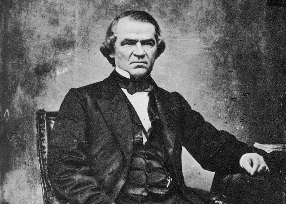 Portrait of Andrew Johnson.