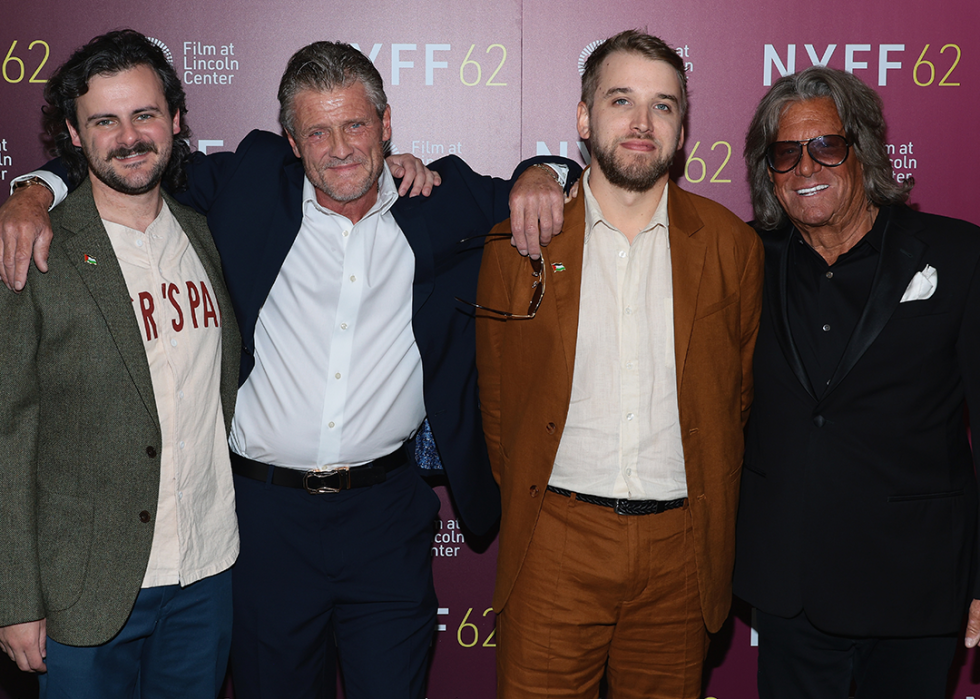 Nate Fisher, Keith WIllam Richard, Carson Lund and Wayne Diamond attend the "Eephus" screening during the 62nd New York Film Festival.