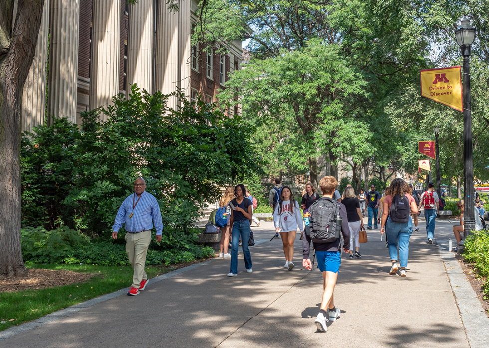Northrop Mall on the campus of the University of Minnesota.