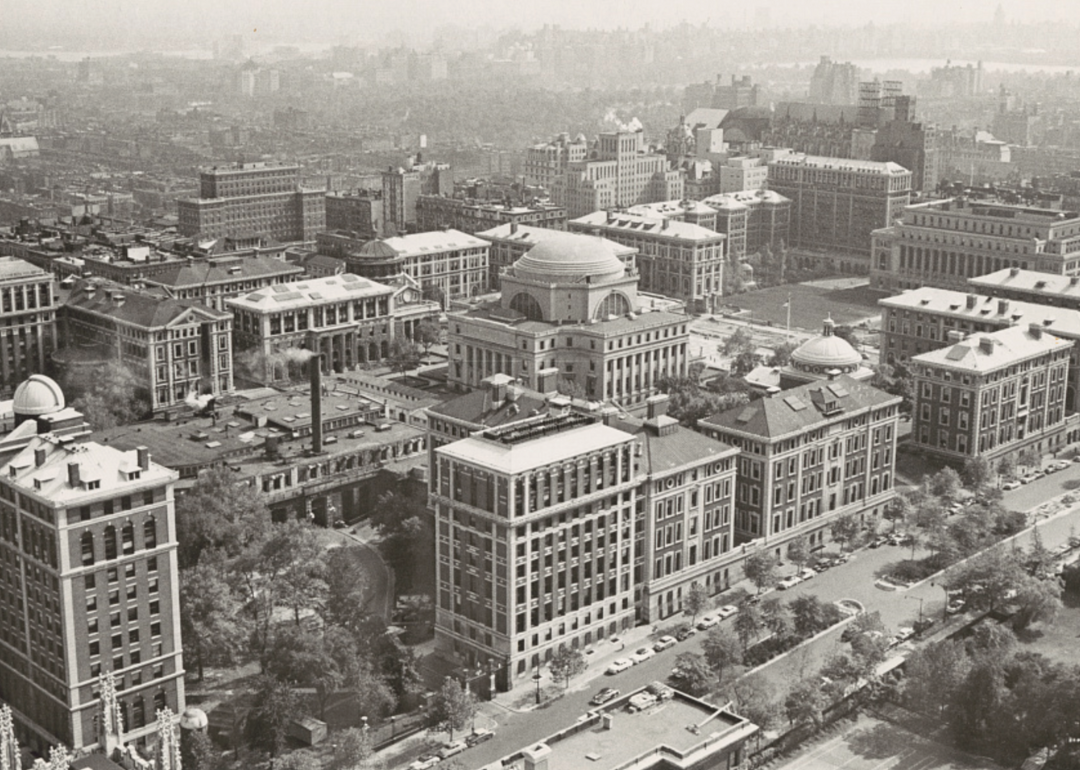 Aerial image of Columbia University.