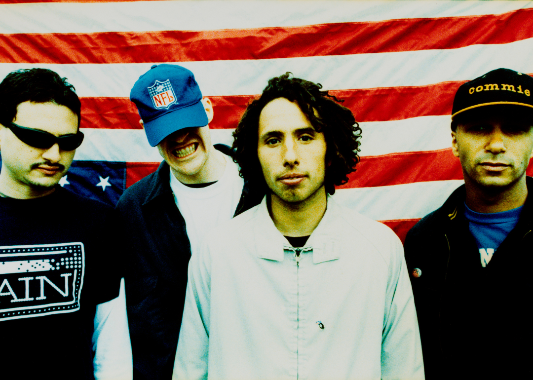 Rage Against the Machine publicity portrait.