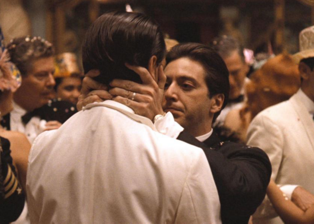 Al Pacino and John Cazale in a scene from The Godfather Part II.