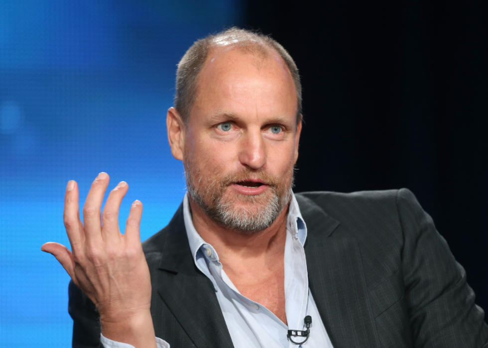 Woody Harrelson speaks onstage.