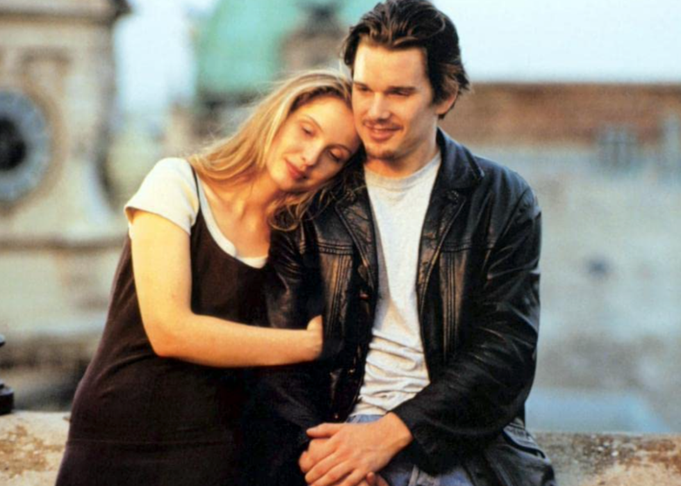 Ethan Hawke and Julie Delphy in a scene from ‘Before Sunrise’.