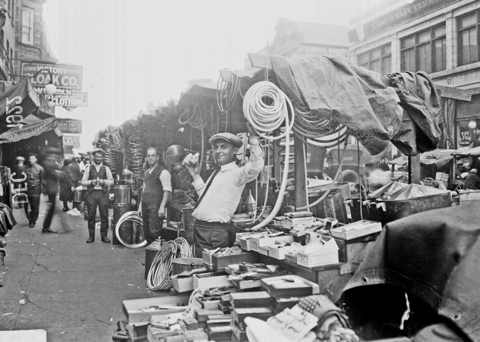 Maxwell street market vendors