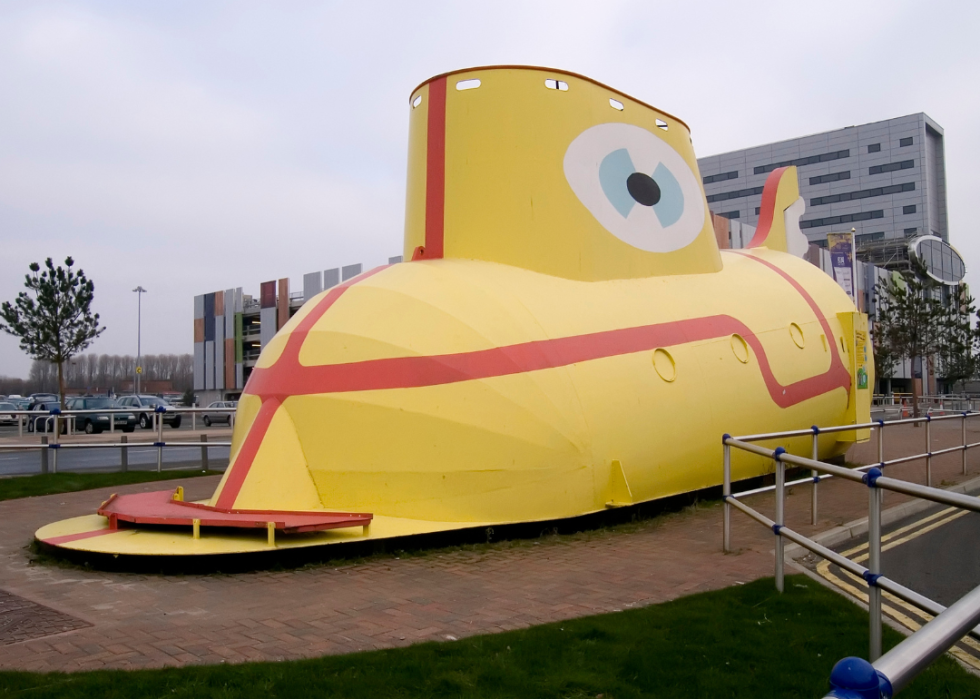 The Yellow Submarine at John Lennon Liverpool Airport