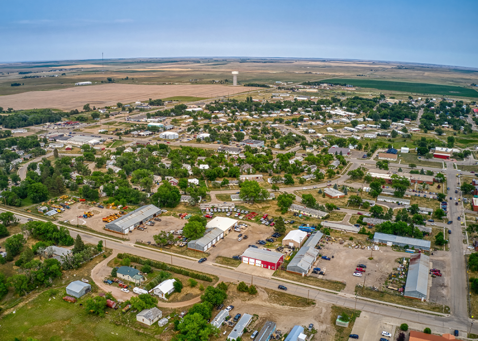 Aerial view of Eagle Butte.
