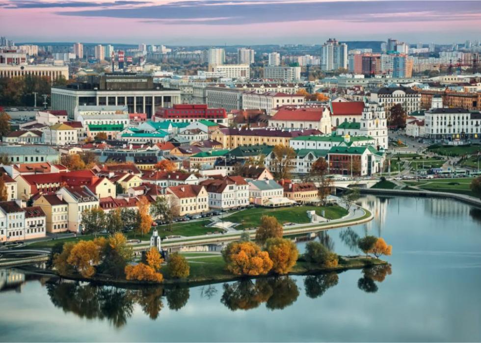 A panoramic view of Minsk, Belarus.