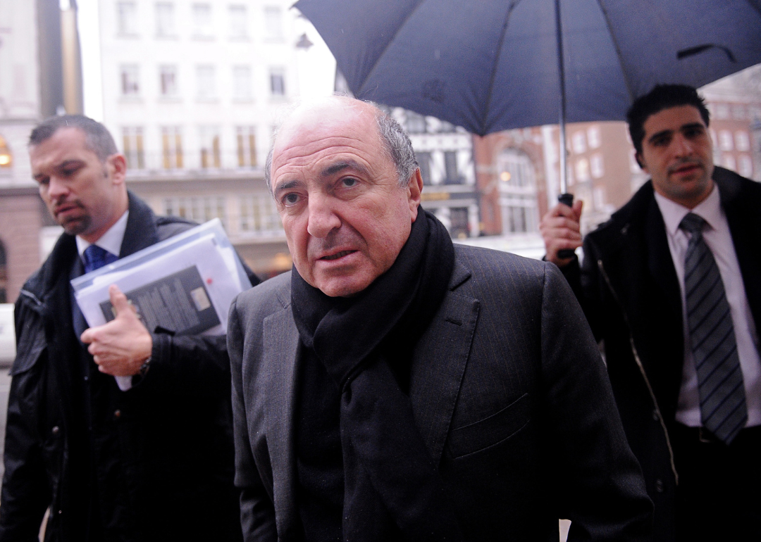 Boris Berezovsky walking into court in London
