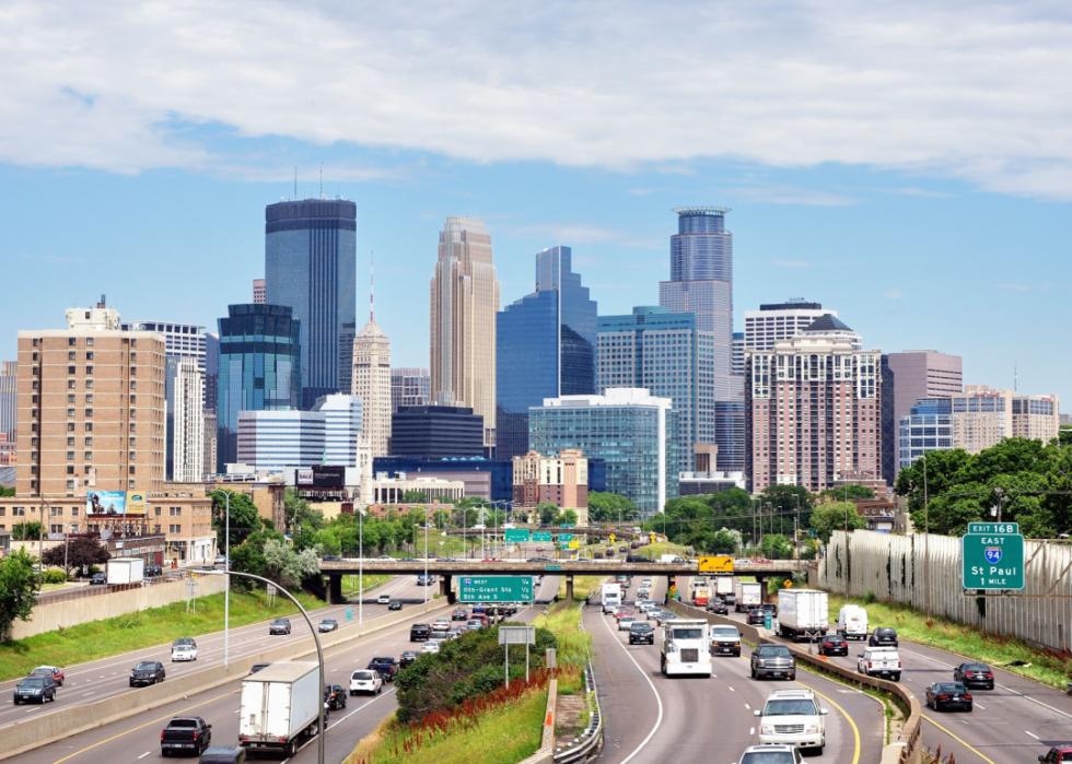 Minneapolis skyline.