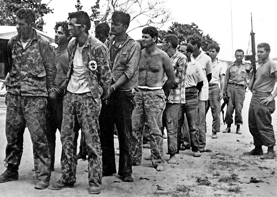 Members of Assault Brigade 2506 after their capture in the Bay of Pigs.