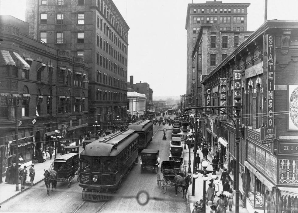 What 50 American Cities Looked Like 100 Years Ago | Stacker