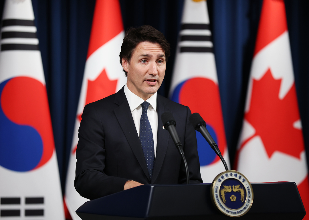 Prime Minister Justin Trudeau speaks in Seoul.