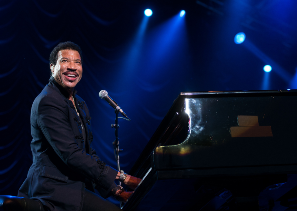 Lionel Richie performs at piano