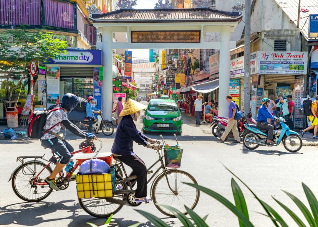 Pham Ngu Lao street in Ho Chi Minh City.