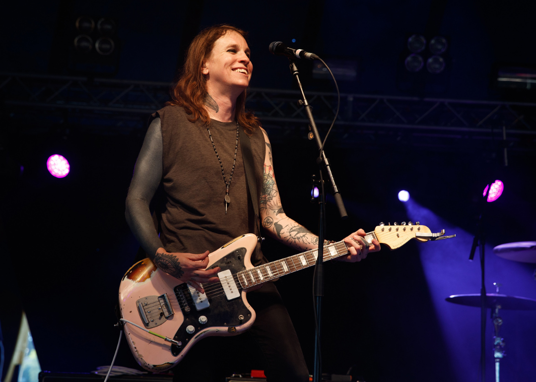 Laura Jane Grace performs onstage.