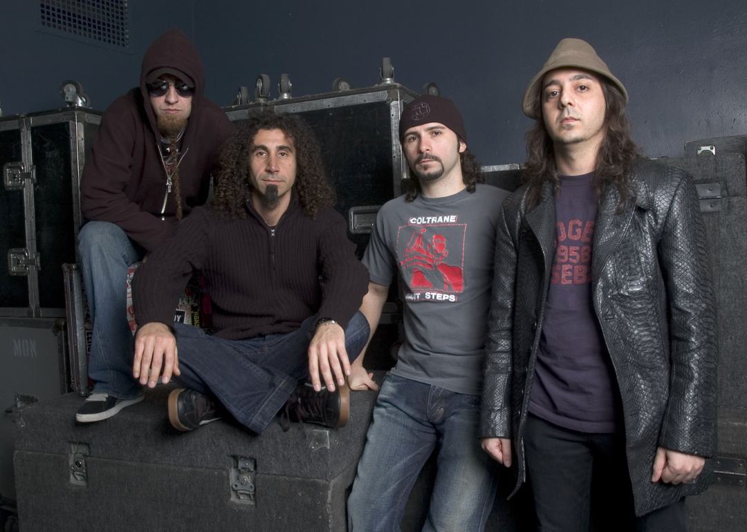 Publicity photo of System of a Down.