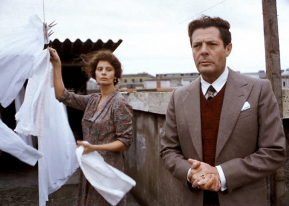 Marcello Mastroianni and Sofia Loren in a scene from ‘A Special Day’