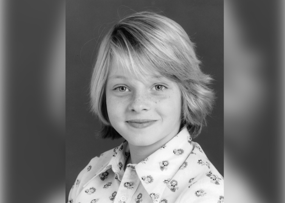 Jodie Foster poses in a publicity portrait for the television series 'Paper Moon’.