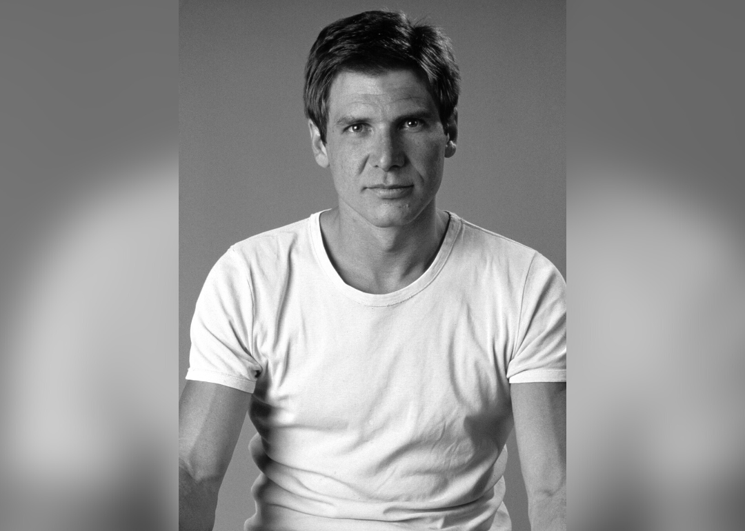 Harrison Ford portrait in t-shirt