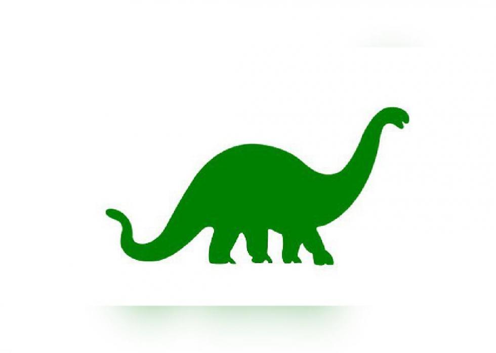 Green Sinclair Oil dinosaur logo.