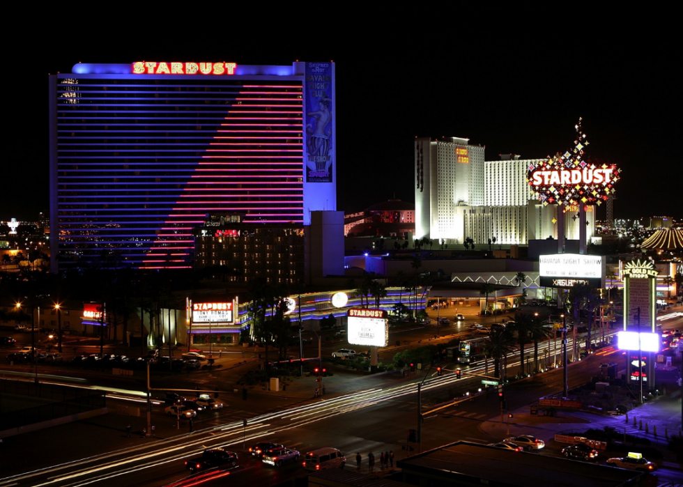 A street view of the Stardust casino.