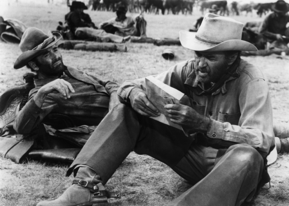 Henry Fonda And James Stewart In 'The Cheyenne Social Club'