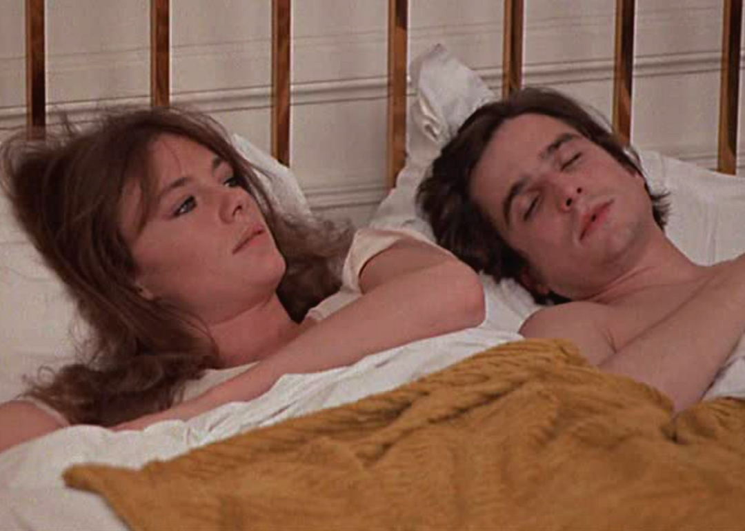 Jacqueline Bisset and Jean-Pierre Léaud in a scene from "Day for Night".