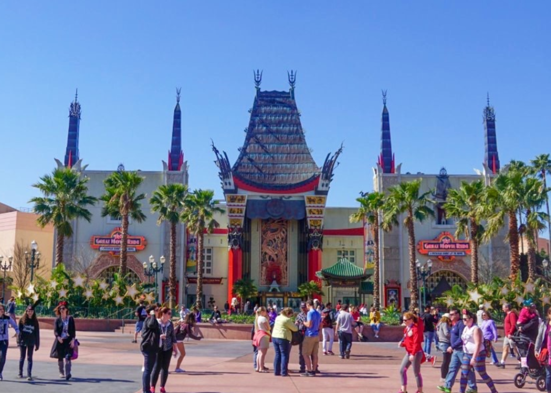 The Great Movie Ride at the Chinese Theater recreation.