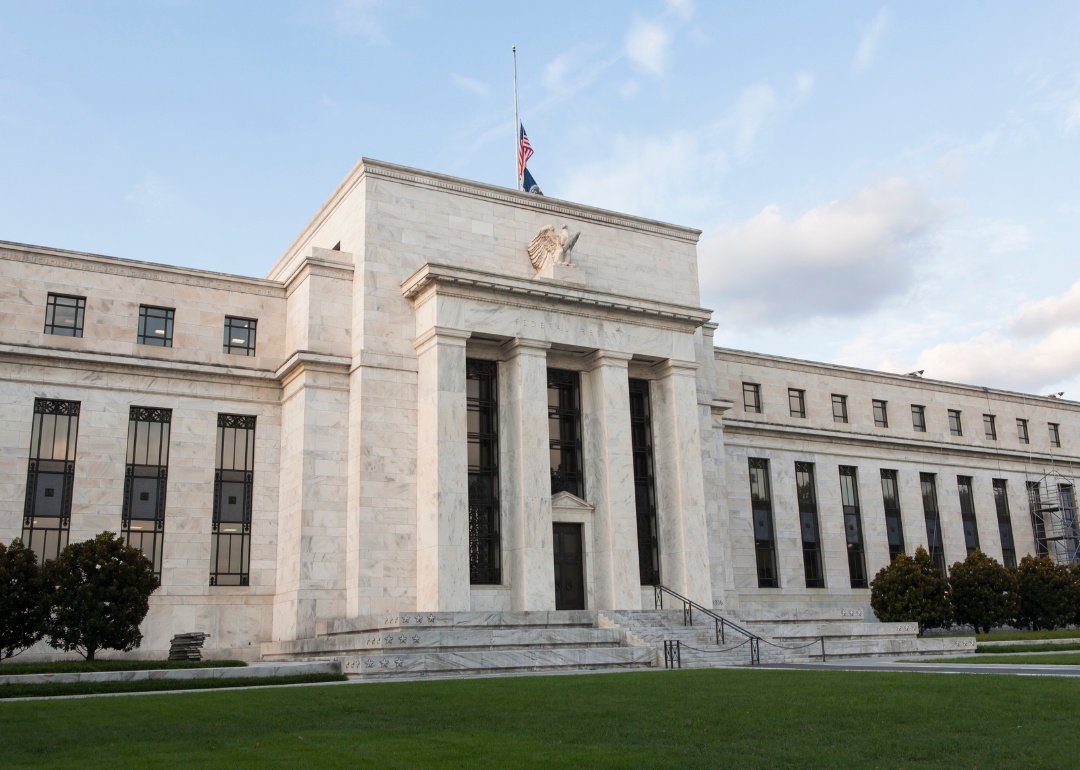 Exterior view of a Federal Reserve building.
