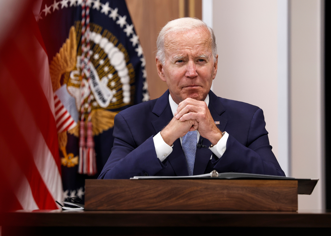 U.S. President Joe Biden speaks in Washington D.C.