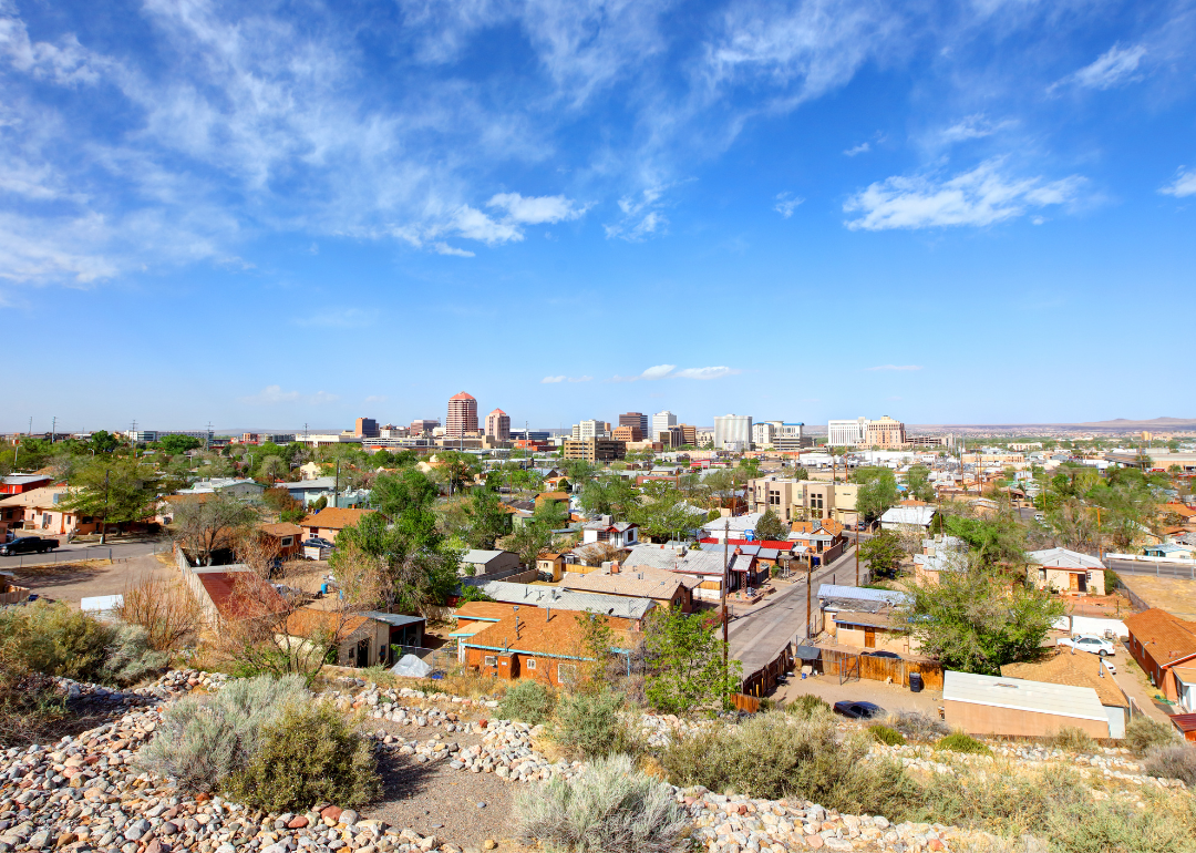 Buildings in Albuquerque, New Mexico.