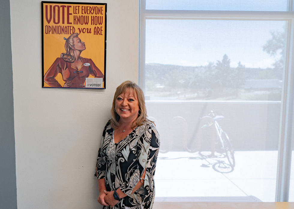 La Plata County Clerk Tiffany Lee in the county elections office on July 31, 2023