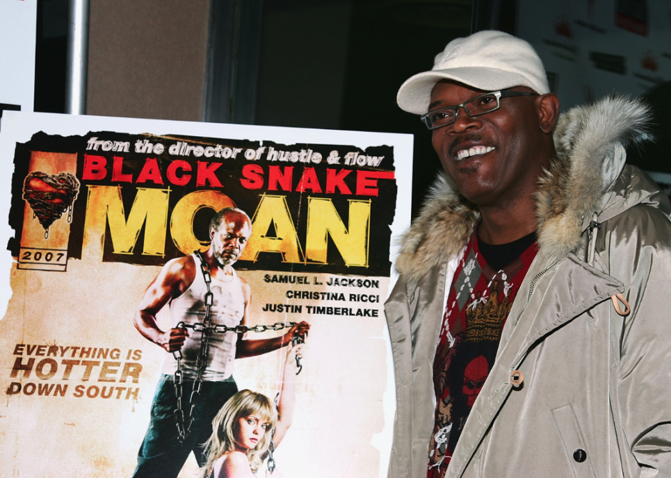 Samuel L. Jackson attends the premiere of "Black Snake Moan" in New York City.