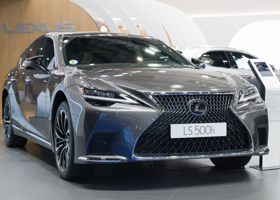 Lexus LS 500h on display at Automobile Barcelona 2023 in Barcelona, Spain.