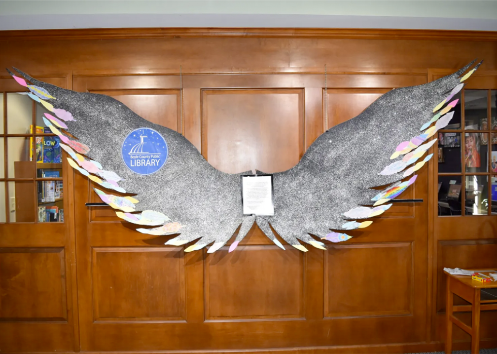 Boyle County Public Library and its community partners developed a series of wing murals called “Take Flight” to celebrate local innovation.