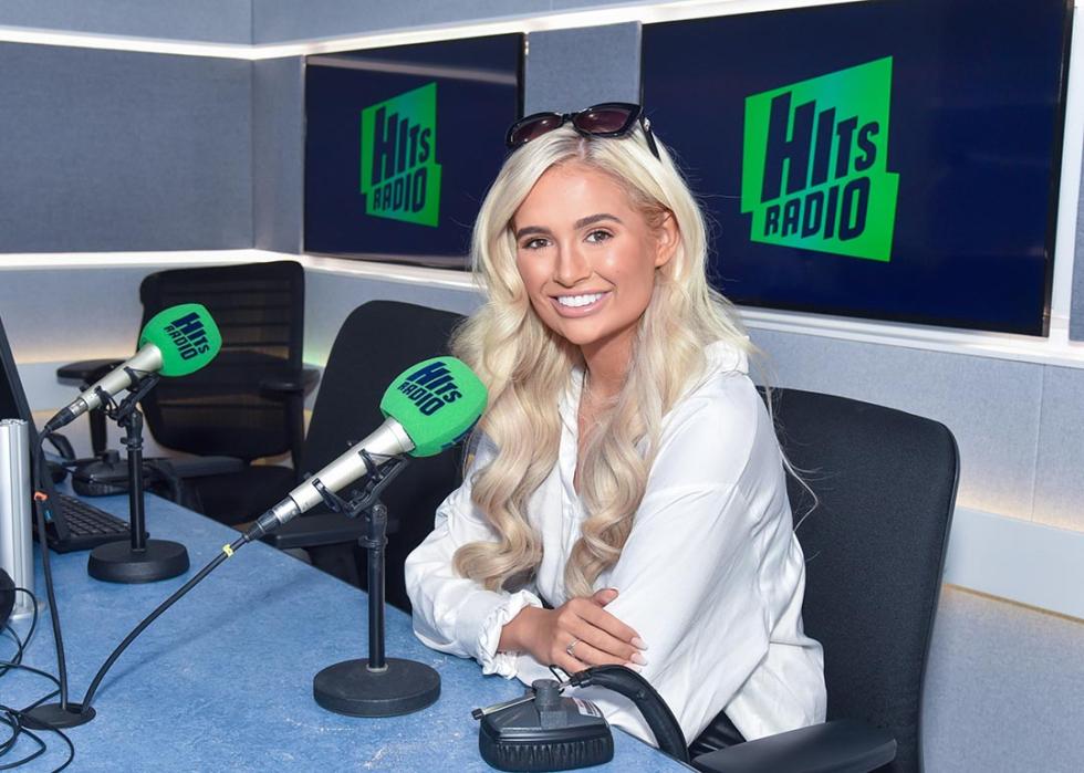 Molly-Mae Hague from Love Island 2019 visits Hits Radio on August 12, 2019 in London, England.