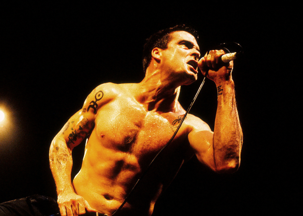 Henry Rollins performing on stage, circa 1992.