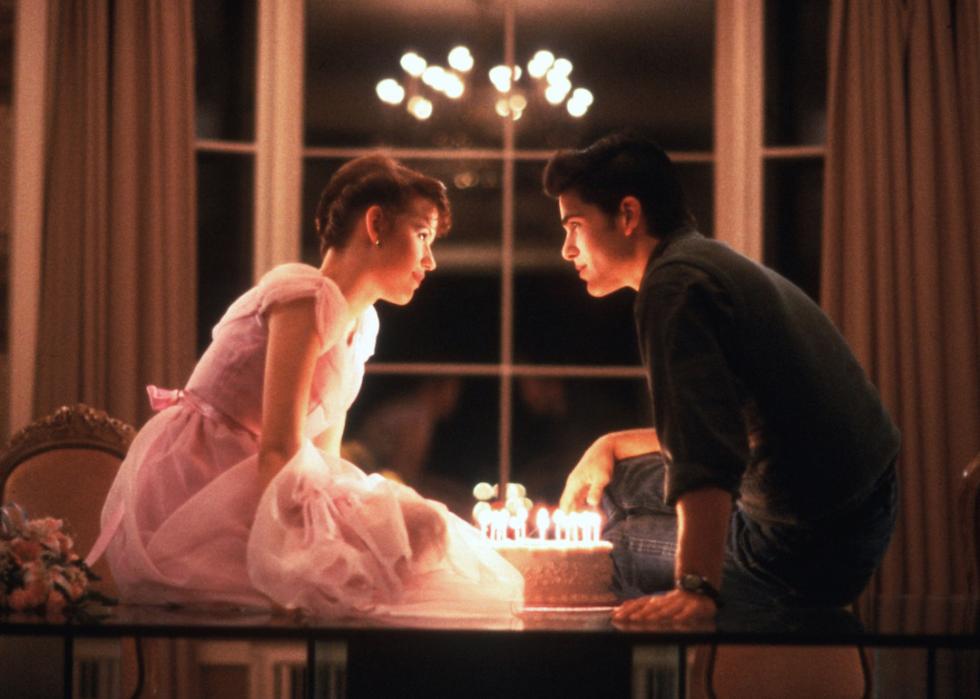 Molly Ringwald and Michael Schoeffling in 'Sixteen Candles.'