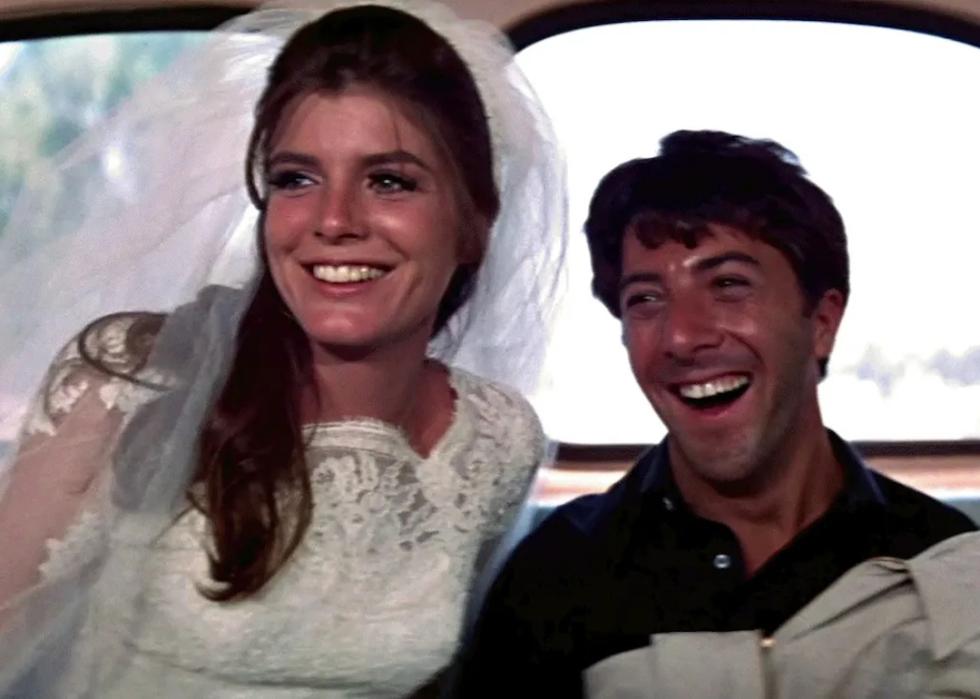 Katharine Ross and Dustin Hoffman in 'The Graduate.'