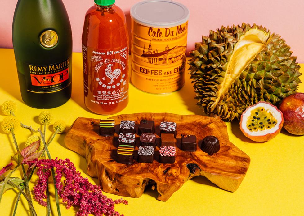 Vietnamese Socola chocolates with other popular ingredients such as durian and sriracha.