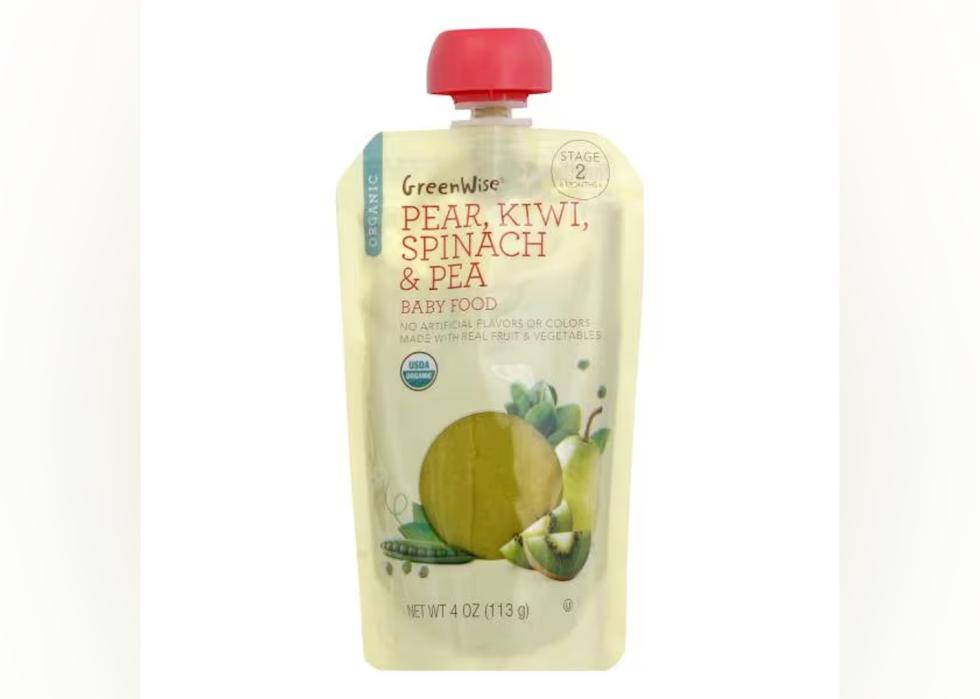 Pouch of baby food