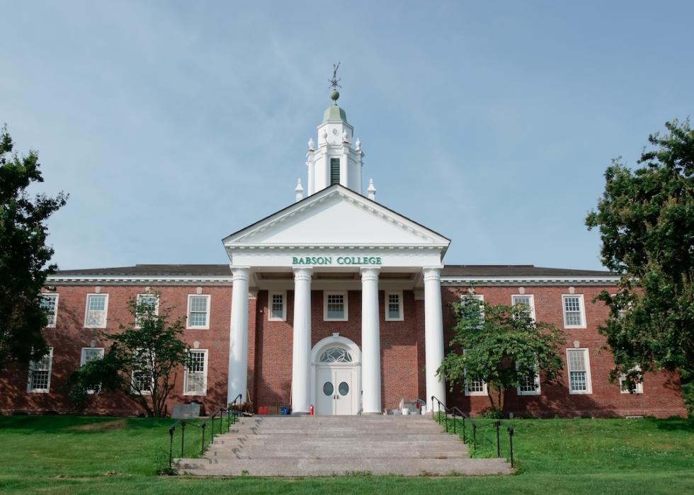 Main campus of Babson College in Wellesley, Massachusetts.